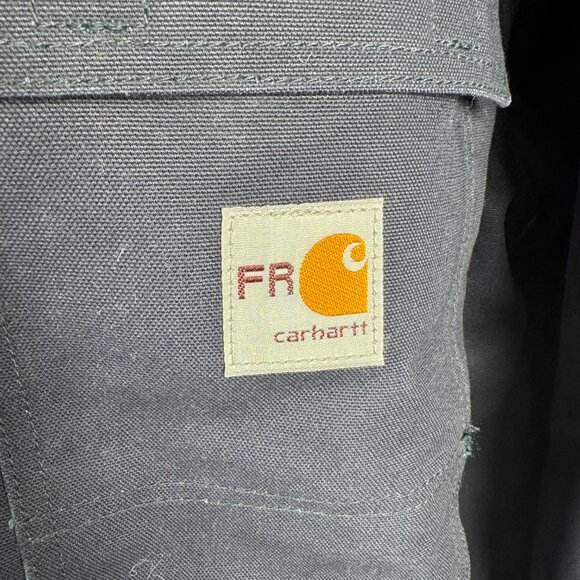 Carhartt 101618 - Flame-Resistant Duck Traditional Coat - Quilt Lined Navy Q4 LG - Picture 2 of 13